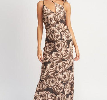 Elegant Edge: Asymmetrical Neck Maxi Dress