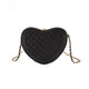 HEART SHAPED CROSSBODY BAG Crossbody Bag BLACK/ BKBK Os 