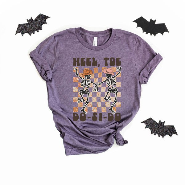 Heel Toe Do-Si-Do Short Sleeve Graphic Tee Fall Graphic Tee Purple XS 