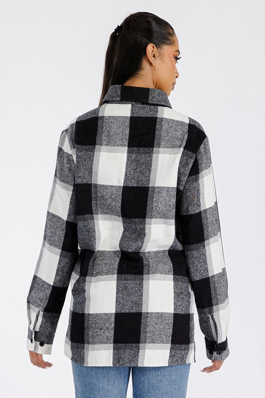 Boyfriend Oversized Soft Flannel Shacket Shacket   