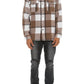 Mens Checkered Soft Flannel Jacket Mens Long Sleeve Shirt   