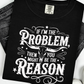 The Problem and the Reason Graphic Tee graphic tee Shirt Small Black