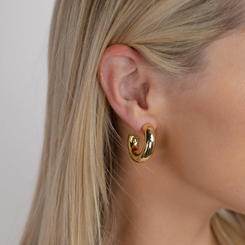 1" Harlowe Hoops Earrings   