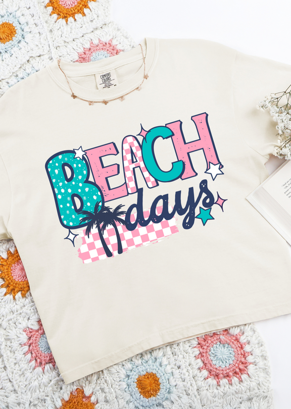 Beach Days Graphic Tee - Three Mad Hatters Mercantile 