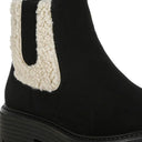 Mothman Faux Fur Detail Chunky Ankle Boots