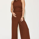 Basic Bae Ribbed Tank and Wide Leg Pants Set