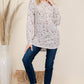 Celeste Drawstring Leopard Long Sleeve Hooded Blouse Womens Tops