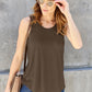 Basic Bae Full Size Round Neck Tank Womens Tank Tops Brown S 