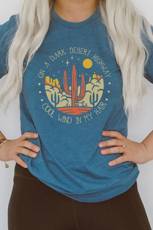 Desert Highway Graphic Tee - Three Mad Hatters Mercantile 