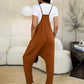 Double Take Full Size Sleeveless V-Neck Pocketed Jumpsuit Womens Overalls   