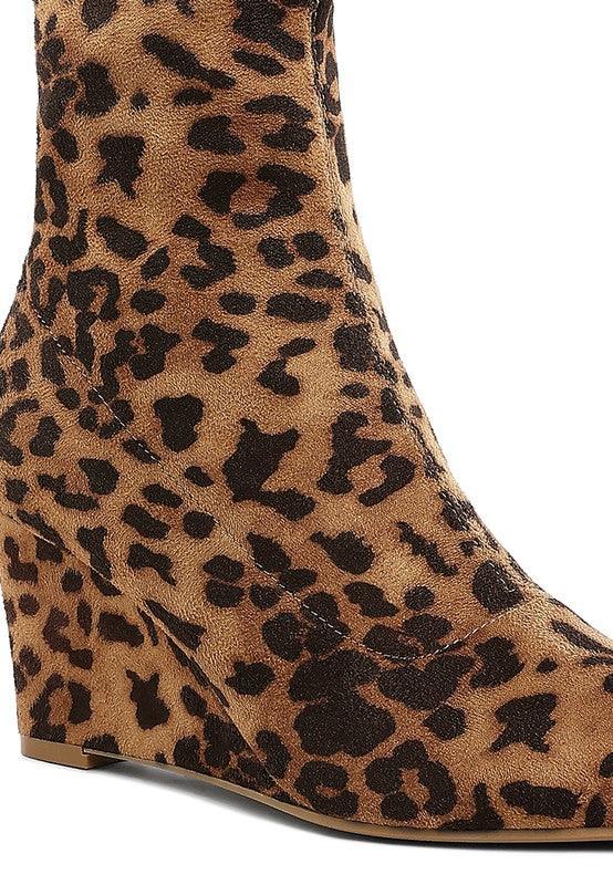 Yara Microfiber Wedge Sock Boots - Three Mad Hatters Mercantile 