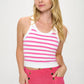 Seamless Active Basic Tank Top Ribbed Tank Top Fuchsia S 