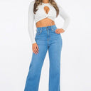 Wide Leg Jean in Light Denim