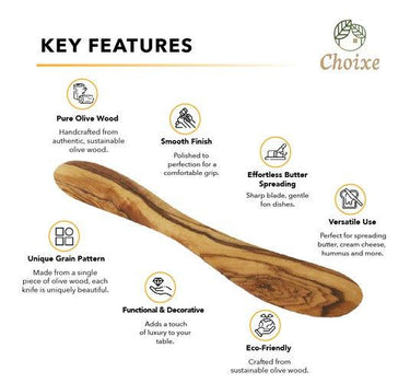 Mediterranean Olive Wood Butter Knife