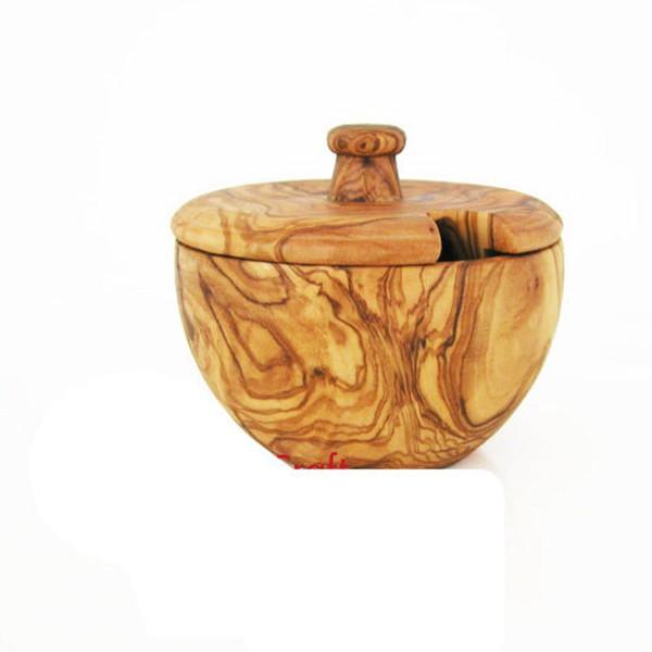 Mediterranean Olive Wood Canister - Three Mad Hatters Mercantile 