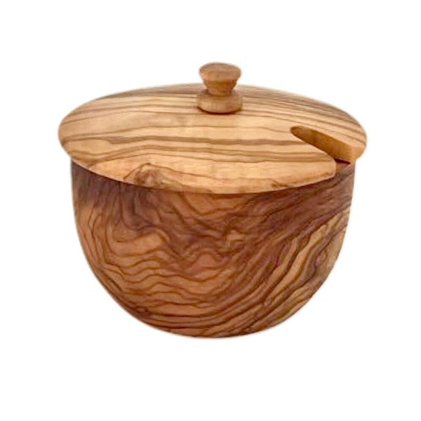 Mediterranean Olive Wood Canister  As shown One Size 