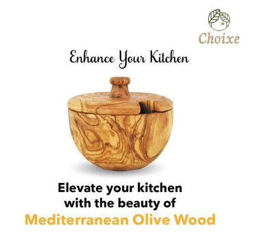 Mediterranean Olive Wood Canister