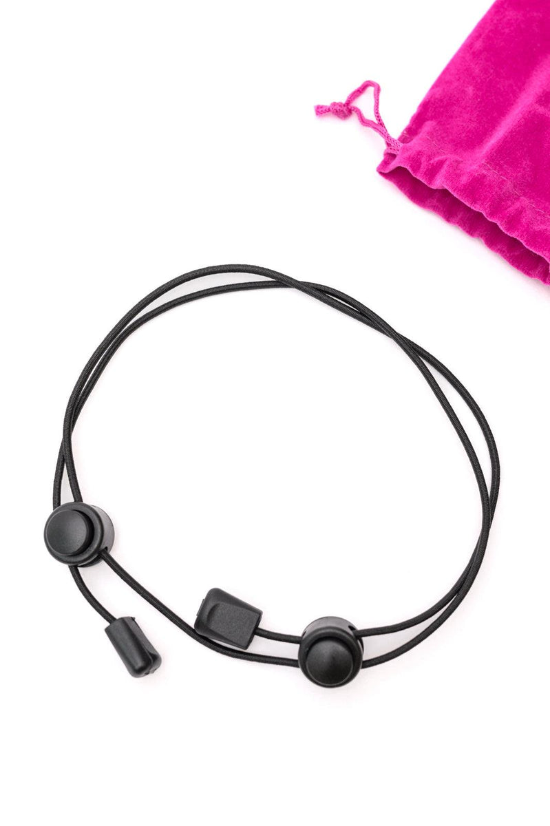 Adjustable Crop Band In Black - Three Mad Hatters Mercantile 