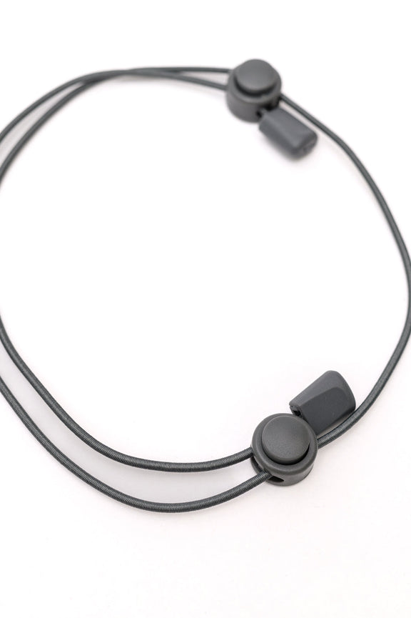 Adjustable Crop Band In Gray Accessories   