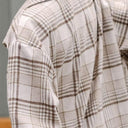 Plaid Removable Hood Buttoned Shacket