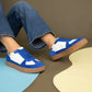 Katie 1 Sneakers Suede Detail Sneakers Blue Leather Suede 7 