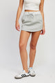 FRENCH TERRY PAPER BAG MINI SKIRT Mini Skirt H GREY S 