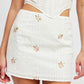 FLORAL PRINT MINI SKIRT Mini Skirt   