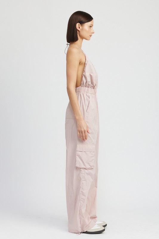 Can't Keep Me Here Cargo Jumpsuit - Three Mad Hatters Mercantile 