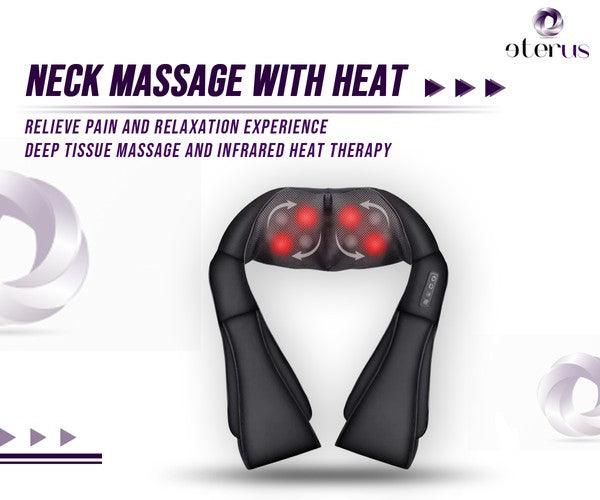 Neck and Shoulder Massager w/Heat - Three Mad Hatters Mercantile 