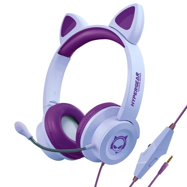 HyperGear Kombat Kitty Kids Gaming Headset Kids Gaming Headset Purple One Size 