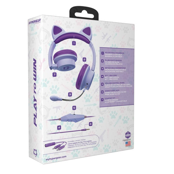 HyperGear Kombat Kitty Kids Gaming Headset Kids Gaming Headset   