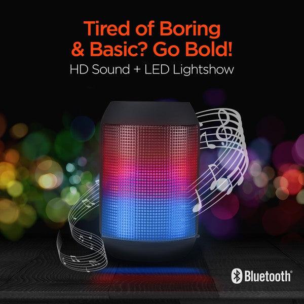 HyperGear Rave Mini Wireless LED Speaker - Three Mad Hatters Mercantile 