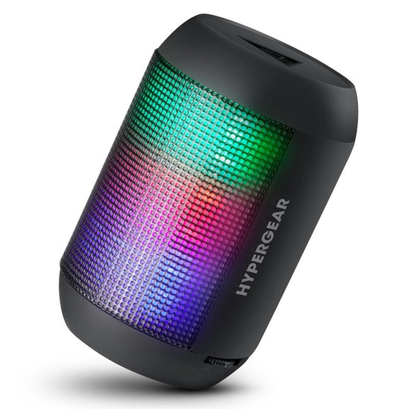 HyperGear Rave Mini Wireless LED Speaker  Black One Size 