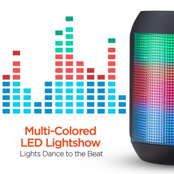 HyperGear Rave Mini Wireless LED Speaker - Three Mad Hatters Mercantile 