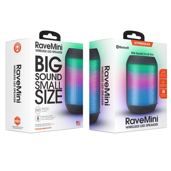 HyperGear Rave Mini Wireless LED Speaker    