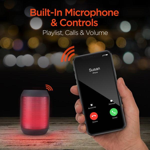 HyperGear Rave Mini Wireless LED Speaker - Three Mad Hatters Mercantile 