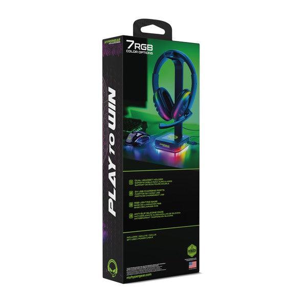 HyperGear RGB Command Station Headset Stand - Three Mad Hatters Mercantile 