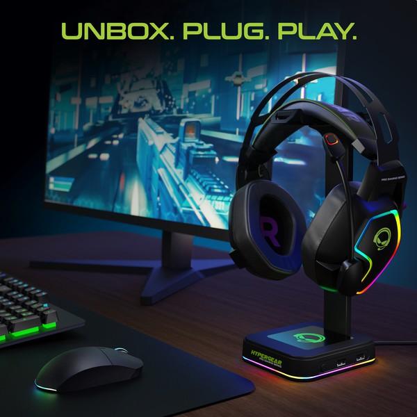 HyperGear RGB Command Station Headset Stand - Three Mad Hatters Mercantile 