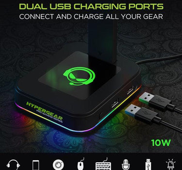 HyperGear RGB Command Station Headset Stand