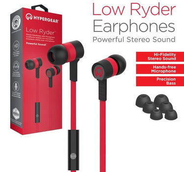 HyperGear Low Ryder Earphones w/Mic 3.5mm
