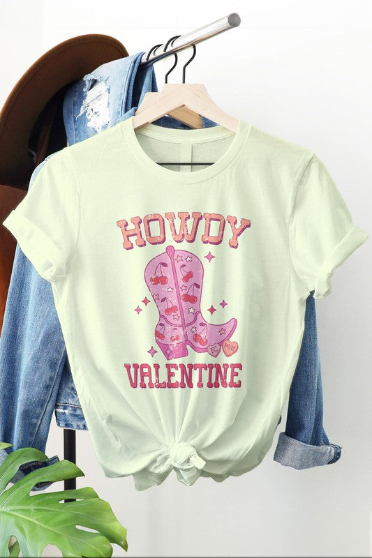 Retro Western Valentine's Day Graphic Tee T- Shirt Citron S 