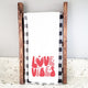 Love Vibes Stars Tea Towel White 15X18 