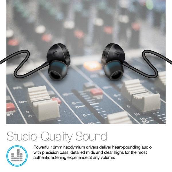 Naztech X1ANC Active Noise Cancelling Earphones - Three Mad Hatters Mercantile 