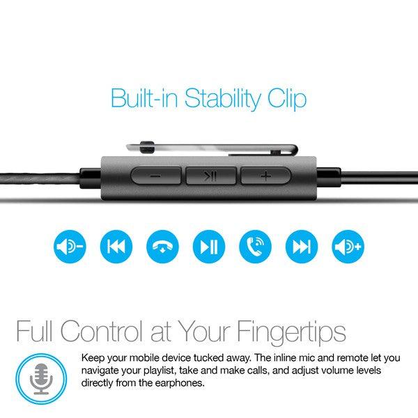 Naztech X1ANC Active Noise Cancelling Earphones - Three Mad Hatters Mercantile 