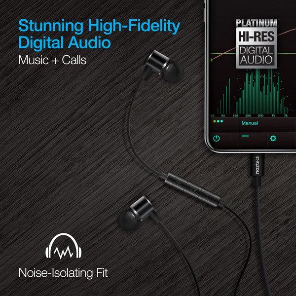 Naztech Platinum High Fidelity Lightning Earbuds - Three Mad Hatters Mercantile 