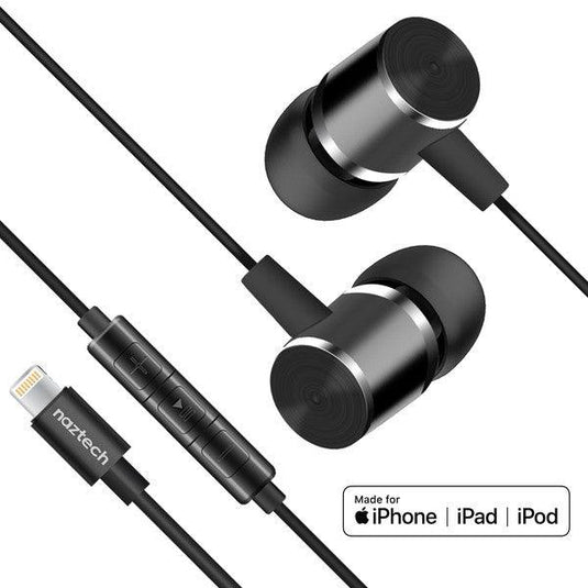 Image Naztech Platinum High Fidelity Lightning Earbuds