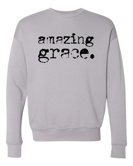 Amazing Grace Premium Crewneck Sweatshirt Graffic Sweatshirt Storm L 