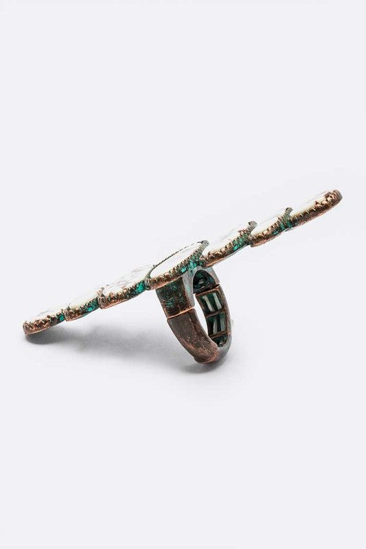 Oversize Stone Western Stretch Ring Western Stretch ring   