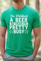 St Patricks Day Holding a Beer Mens Tee Mens SPD T-shirt heather kelly green L 