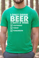 St Patricks Day Drink Beer 3 Days a Week Mens Tee Mens SPD T-shirt heather kelly green L 